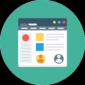 Stilisierte Website